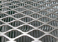 Electric Galvanized Stretched Steel Mesh , Silver Plain Expanded Metal Sheet